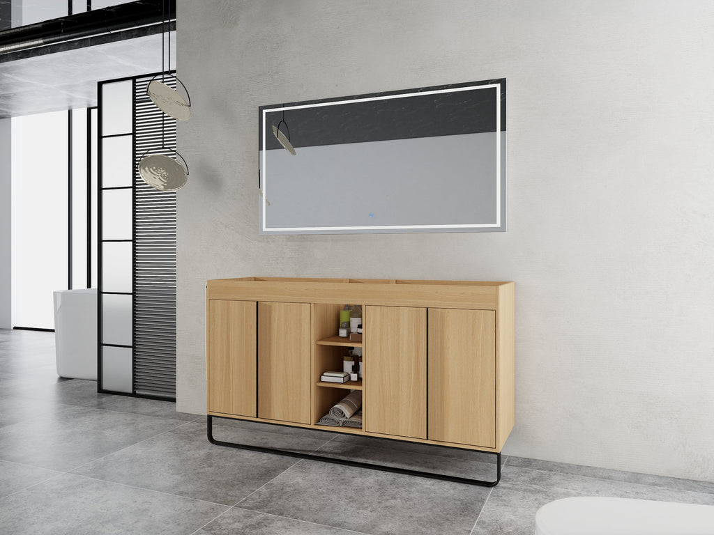 60" Freestanding Bathroom Vanity Cabinet