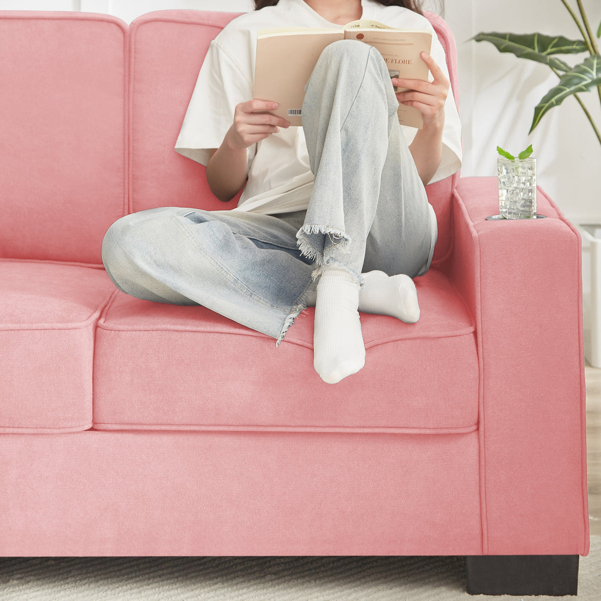 Modern Snowfleece 3-Seater Sofa