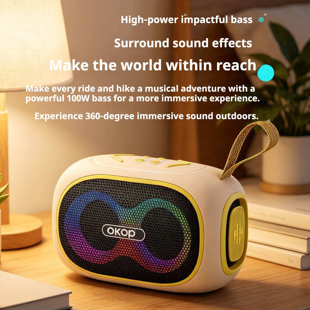 KP-854 Best-selling Wireless Bluetooth Speaker Portable Handle RGB Lighting New Model Long Battery Life In Stock