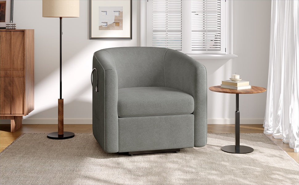 Power Lift Recliner Barrel Shape Recliner Chair