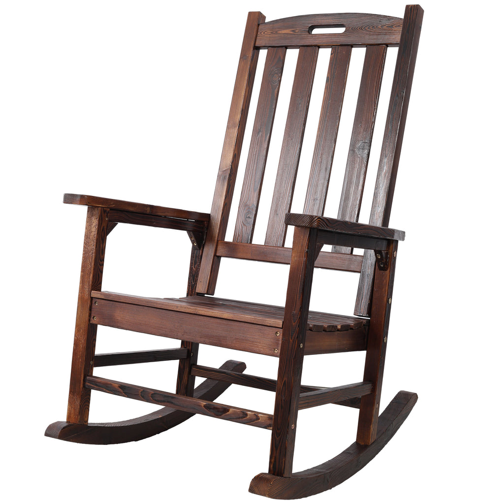 Wooden Oversized Porch Rocker Chair