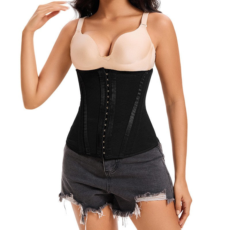 Women's Waist Trainer Corset Zipper Body Shaper Tummy Control Underbust Cincher