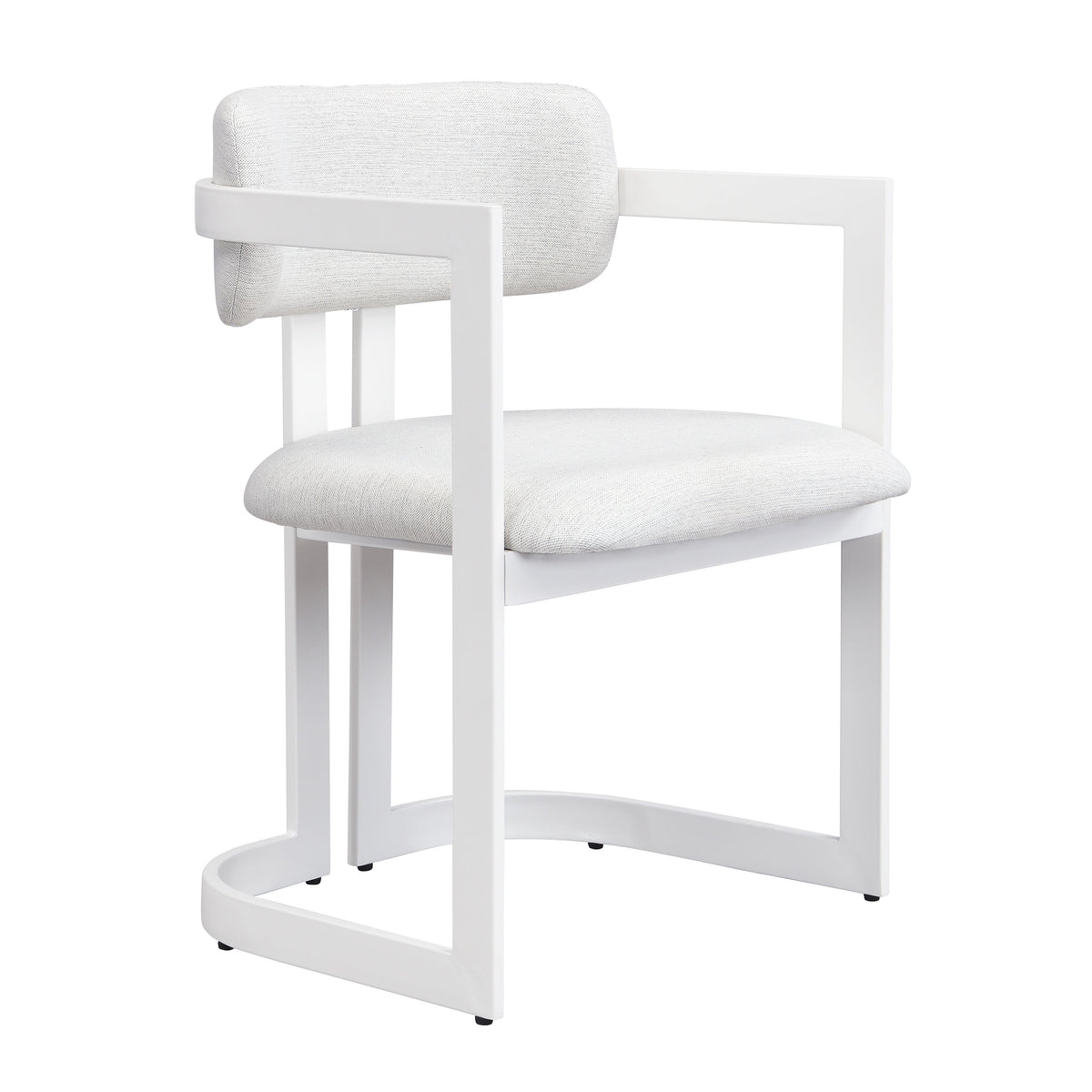 Upholstered Dining Chairs Set of 2, Fabric Armchairs