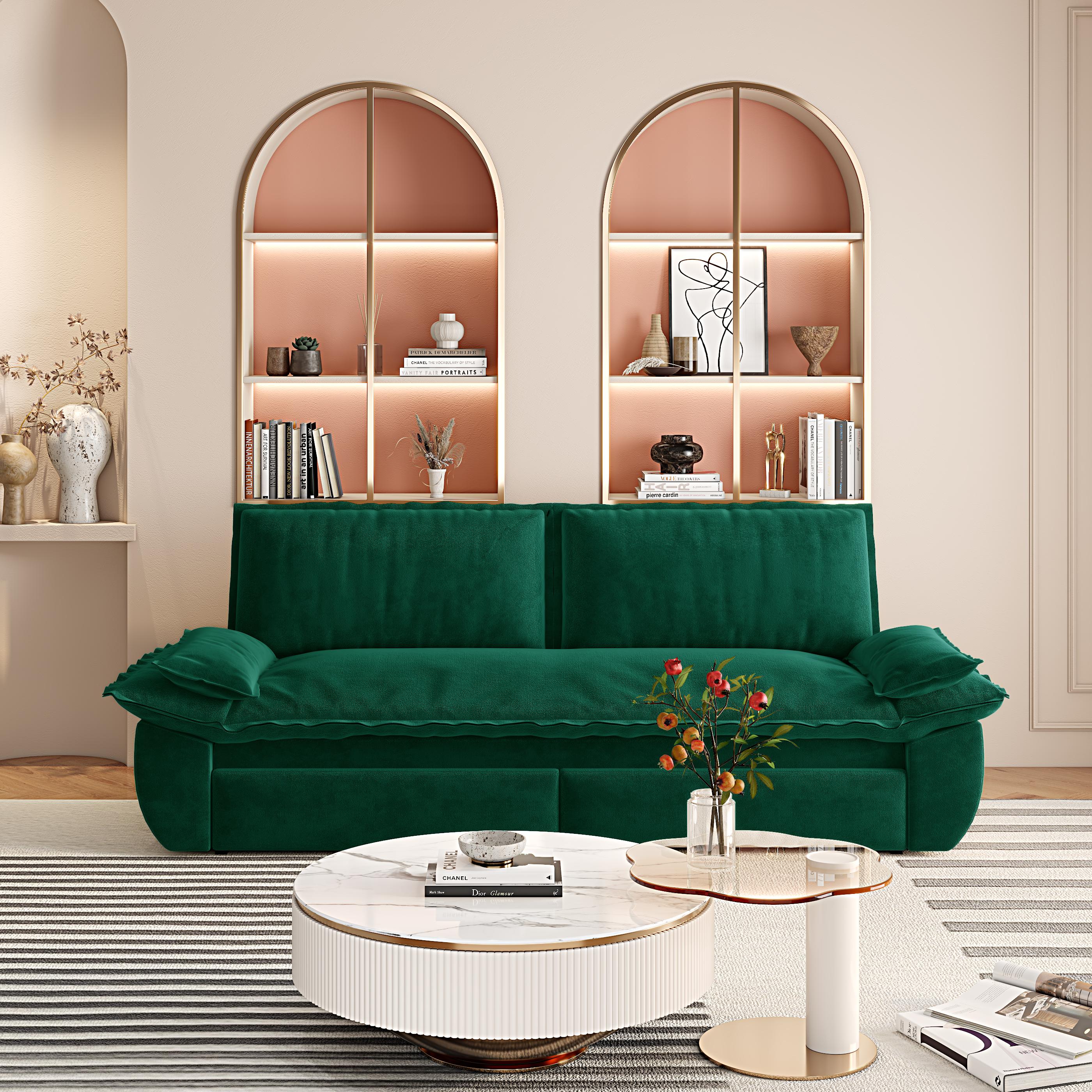 73.2" Queen Pull Out Sofa Bed