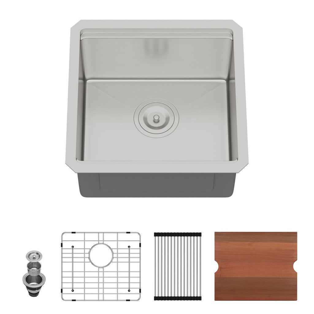 17" Undermount Kitchen Sink - Workstation Design