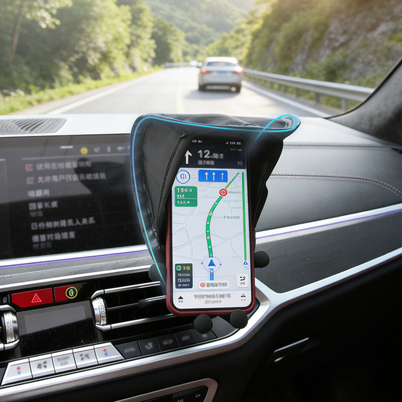 Car And Cell Phone Sun Shield Keeps In Car Units And Navigation Devices From Overheating Or Freezing Up