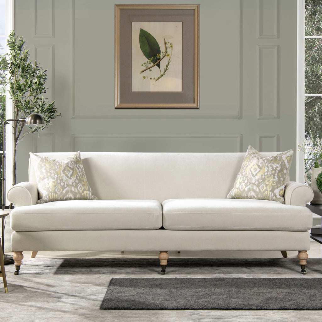 Alana 88" Lawson Two-Cushion Tightback Sofa, French