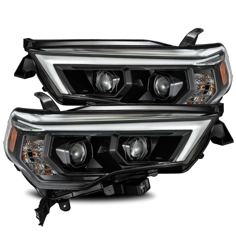 AlphaRex 14-20 Toyota 4Runner LUXX LED Proj Headlight Plank Style Alpha Blk w/Activ Light/Seq Signal 880720 *Discontinued