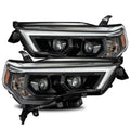 AlphaRex 14-20 Toyota 4Runner PRO-Series Projector Headlights Plank Style Alpha Black w/Seq Signal 880726 *Discontinued