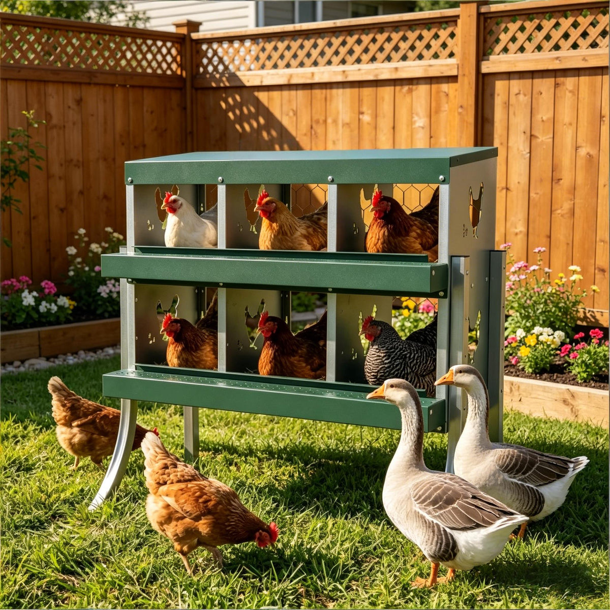 Outdoor Egg Laying Boxes, Metal Nesting Boxes
