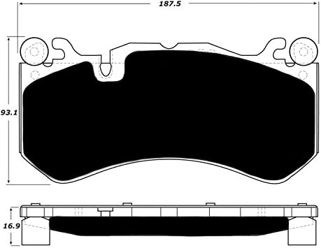 Porterfield Brake Pads for 2011 MERCEDES-BENZ SL65 Sport Pkg