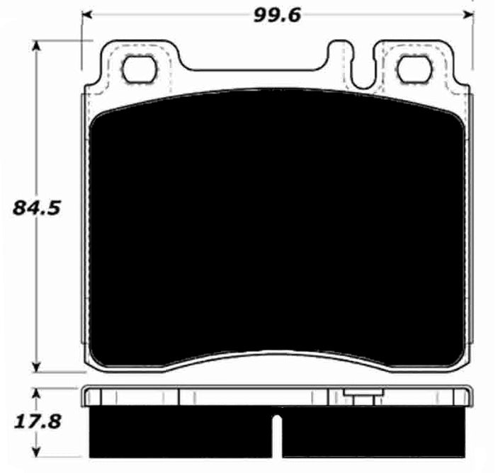 Porterfield Brake Pads for 1993 MERCEDES-BENZ 500SEC