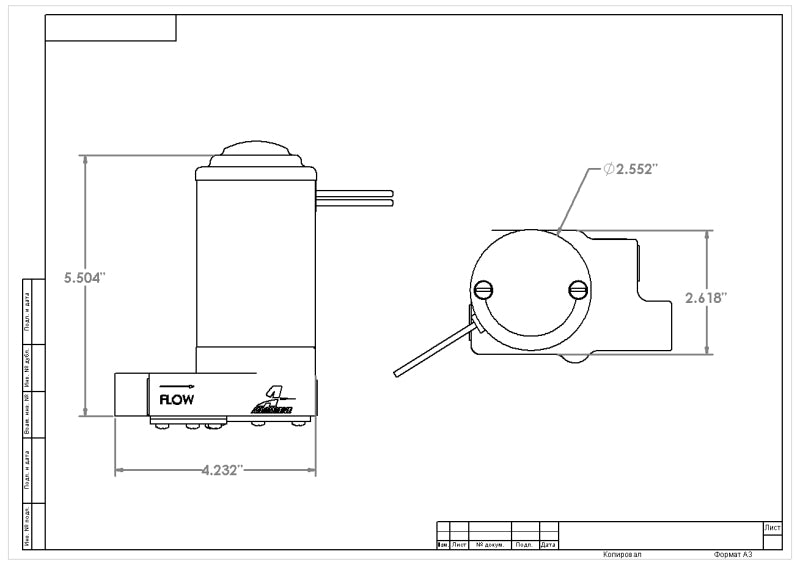 Aeromotive H/0 Fuel Pump - 3/8 NPT