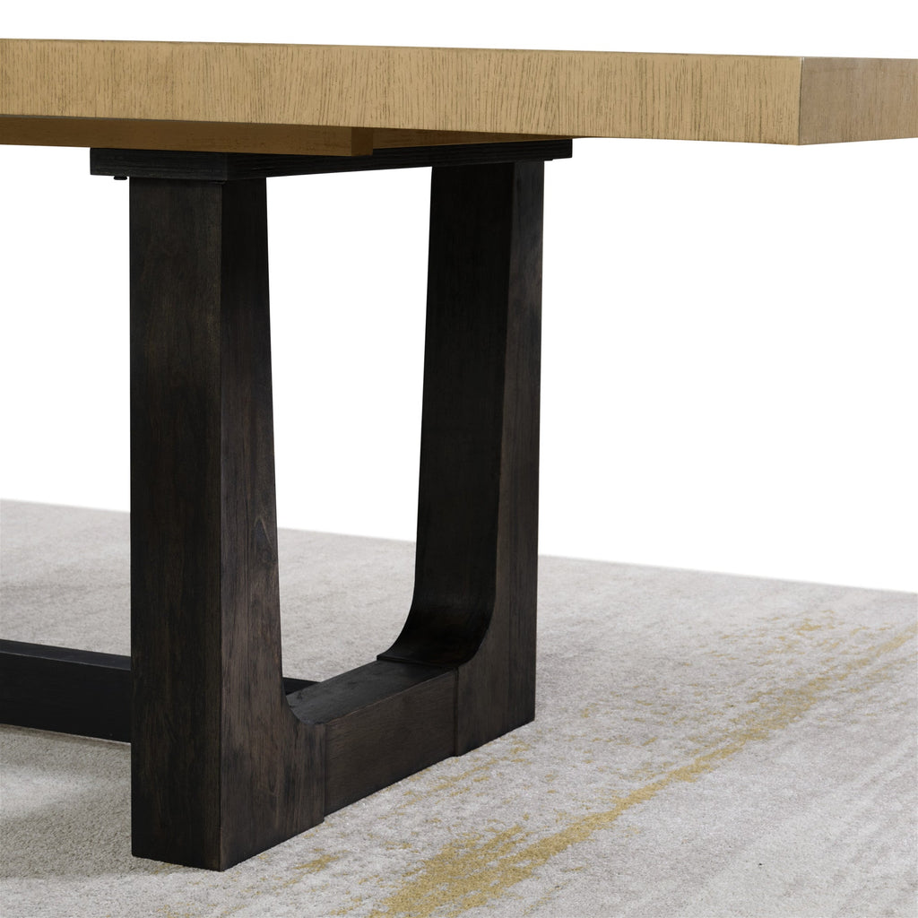 Caramel and Cocoa Trestle Dining Table