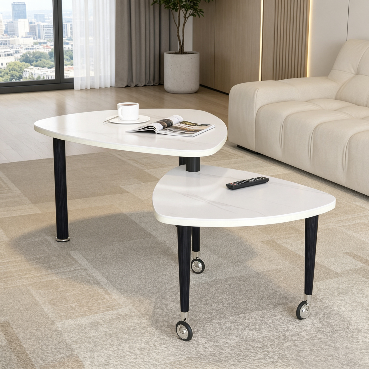 360 Degree Rotatable Coffee Table