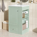 20" Freestanding Bathroom Vanity With Ceramic Sink