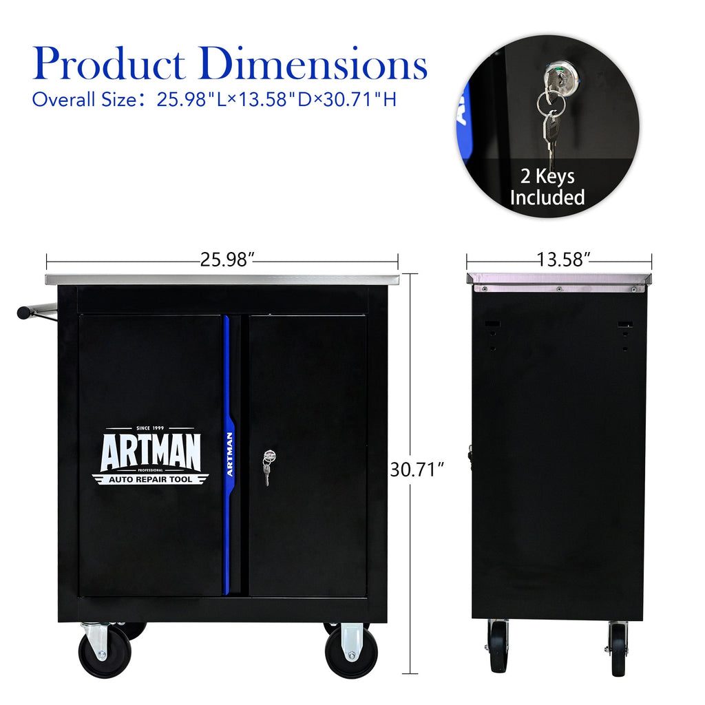Movable Lockable Double Door Partition with Lock