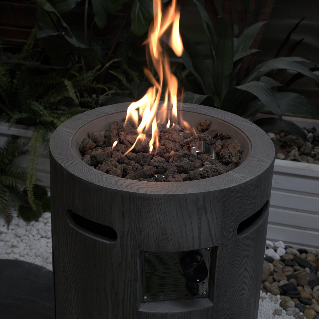 32000 BTU Round Outdoor Gas Fire Pit