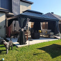 12' X 16' Hardtop Gazebo Outdoor Metal Gazebo
