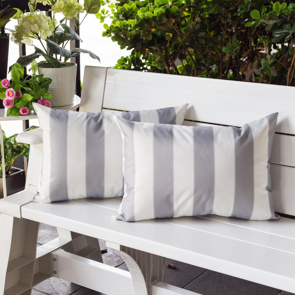 Horizon Stripe Pillow 14" x 20" - Outdoor & Indoor