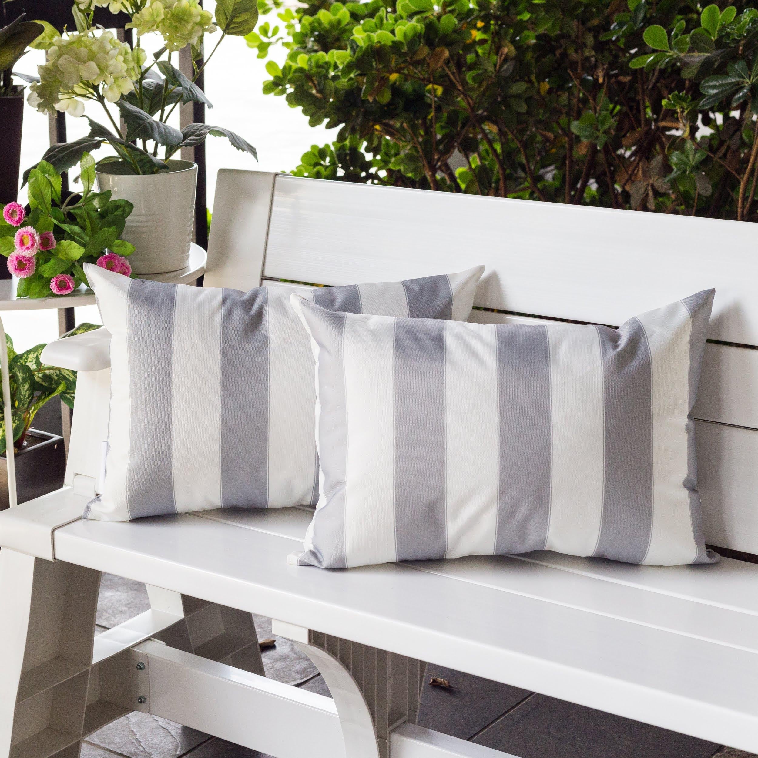 Horizon Stripe Pillow 14" x 20" - Outdoor & Indoor