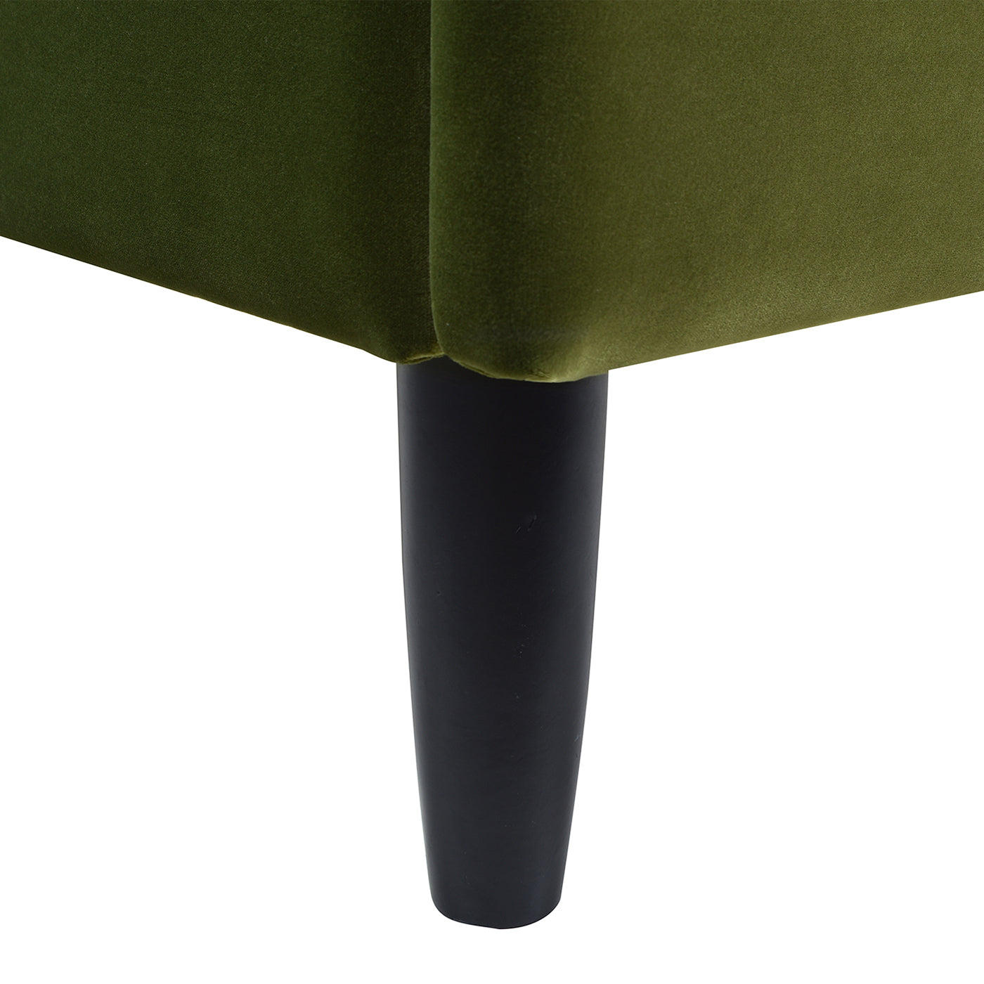 Aspen Vertical Tufted Headboard Platform Bed Set, King, Olive
