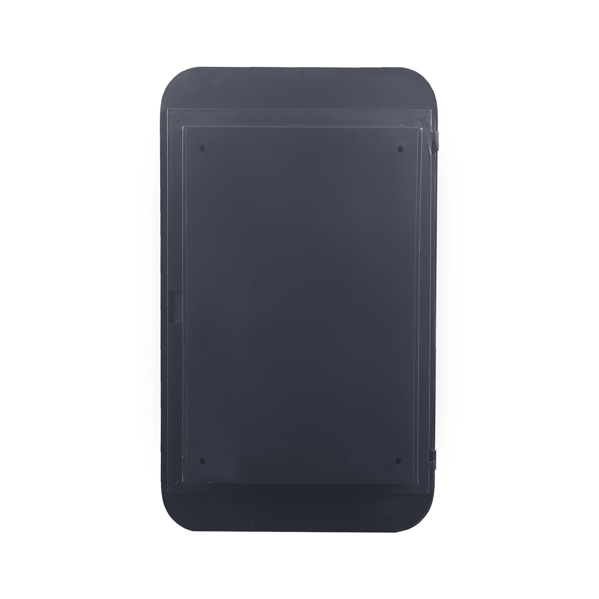 20x30 Inch Recessed Black Metal Framed Medicine Cabinet