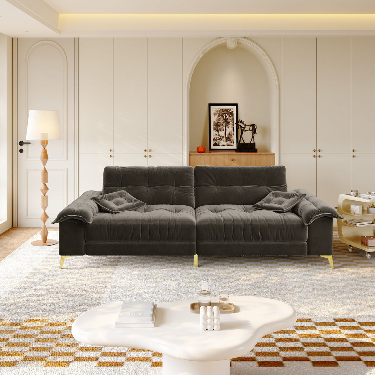 104.7" Modern 4-Seater Cloud Sofa