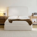 Canter Tall Headboard Upholstered Bed - Pearl