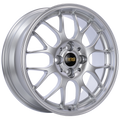 BBS RG-R 17x8 5x120 ET40 CB72.5 Diamond Silver Wheel -82mm PFS/Clip Req RG719HDSK