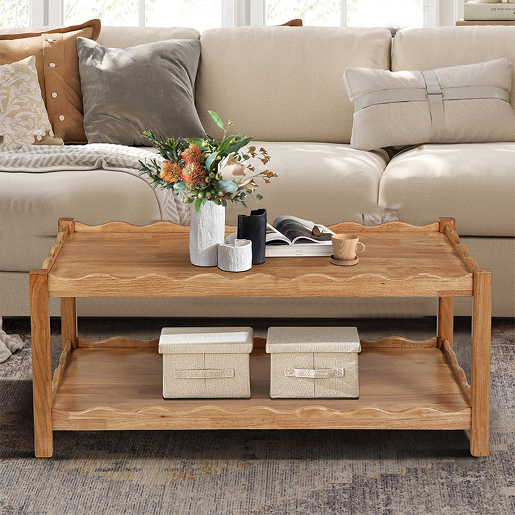 Modern 2 Tier Coffee Table for Living Room