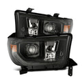 AlphaRex 07-13 Toyota Tundra / 08-17 Sequoia LUXX LED Proj HL Alpha-Blk w/Actv Light Seq. Sig + DRL 880825 *Discontinued