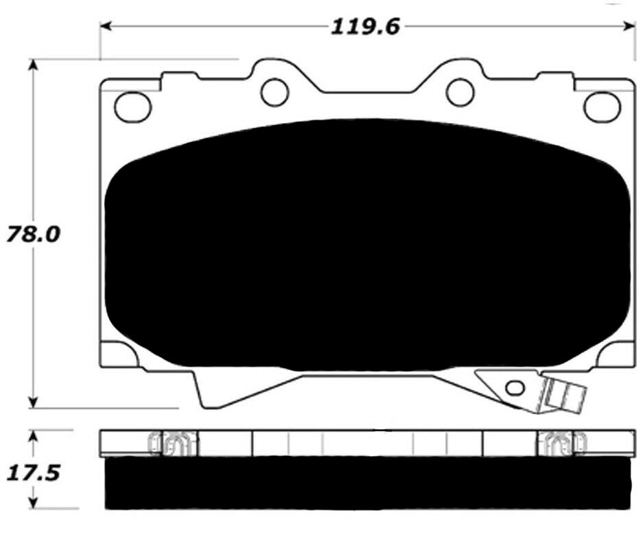 Porterfield Brake Pads for 2003 TOYOTA LANDCRUISER