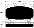 Porterfield Brake Pads for 2007 LEXUS LX 470