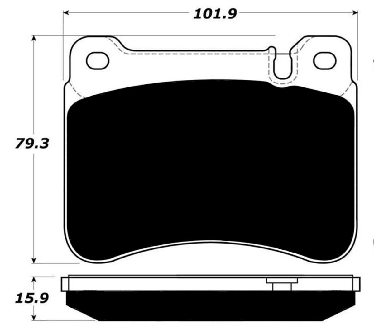 Porterfield Brake Pads for 2011 MERCEDES-BENZ SLK300 Sport Pkg