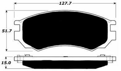Porterfield Brake Pads for 1993 NISSAN NX Coupe 2.0L w/ABS