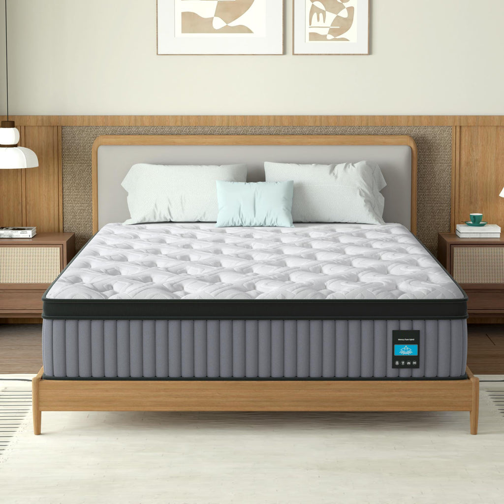 14 Inch Hybrid Mattress King – Memory Foam & Pocket Spring Bed