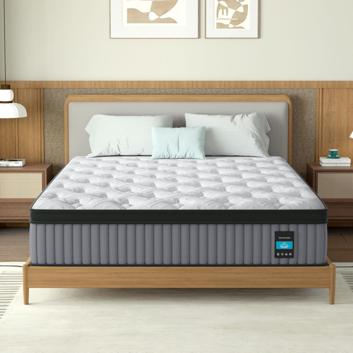 14 Inch Hybrid Mattress King – Memory Foam & Pocket Spring Bed