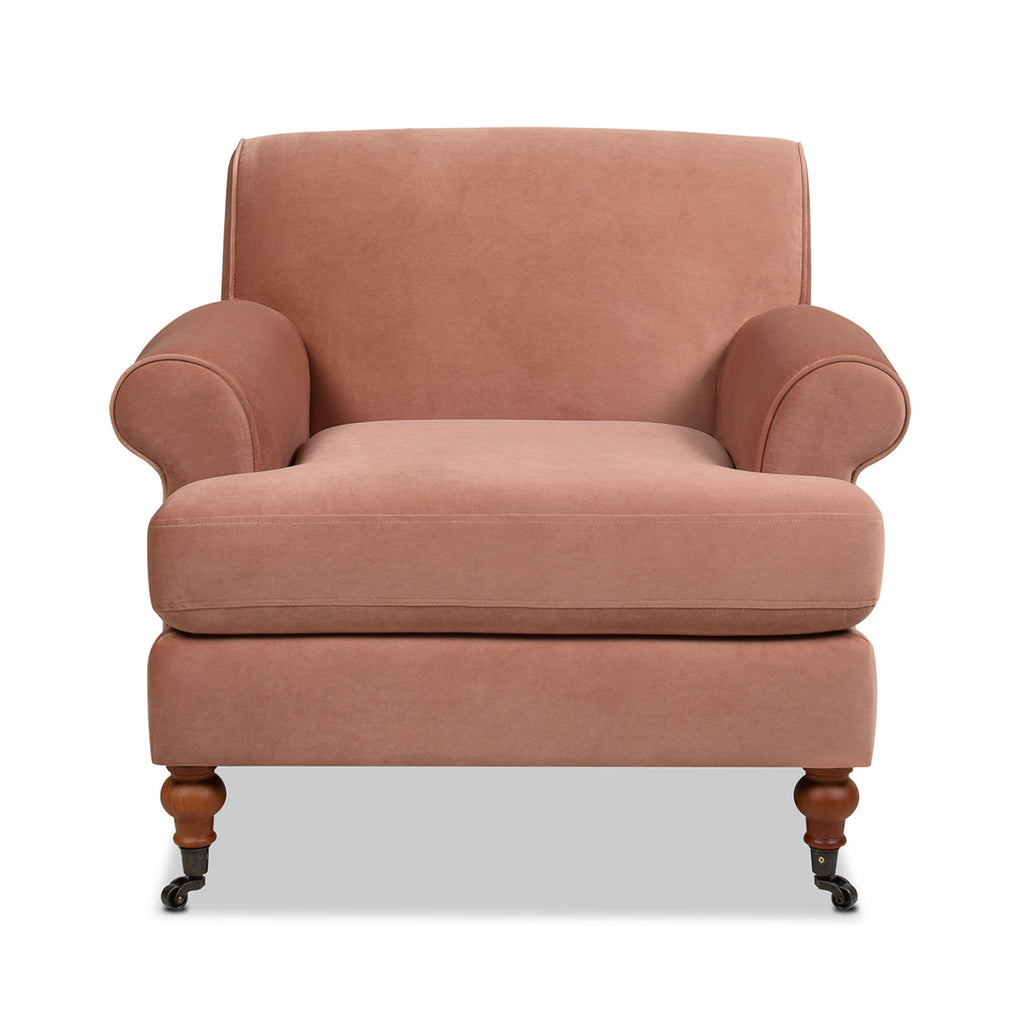 Alana 38" Lawson Accent Arm Chair - Peach