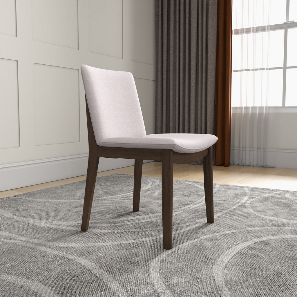 Modern Laura Mid-Century Modern Solid Wood Dining Chair Set