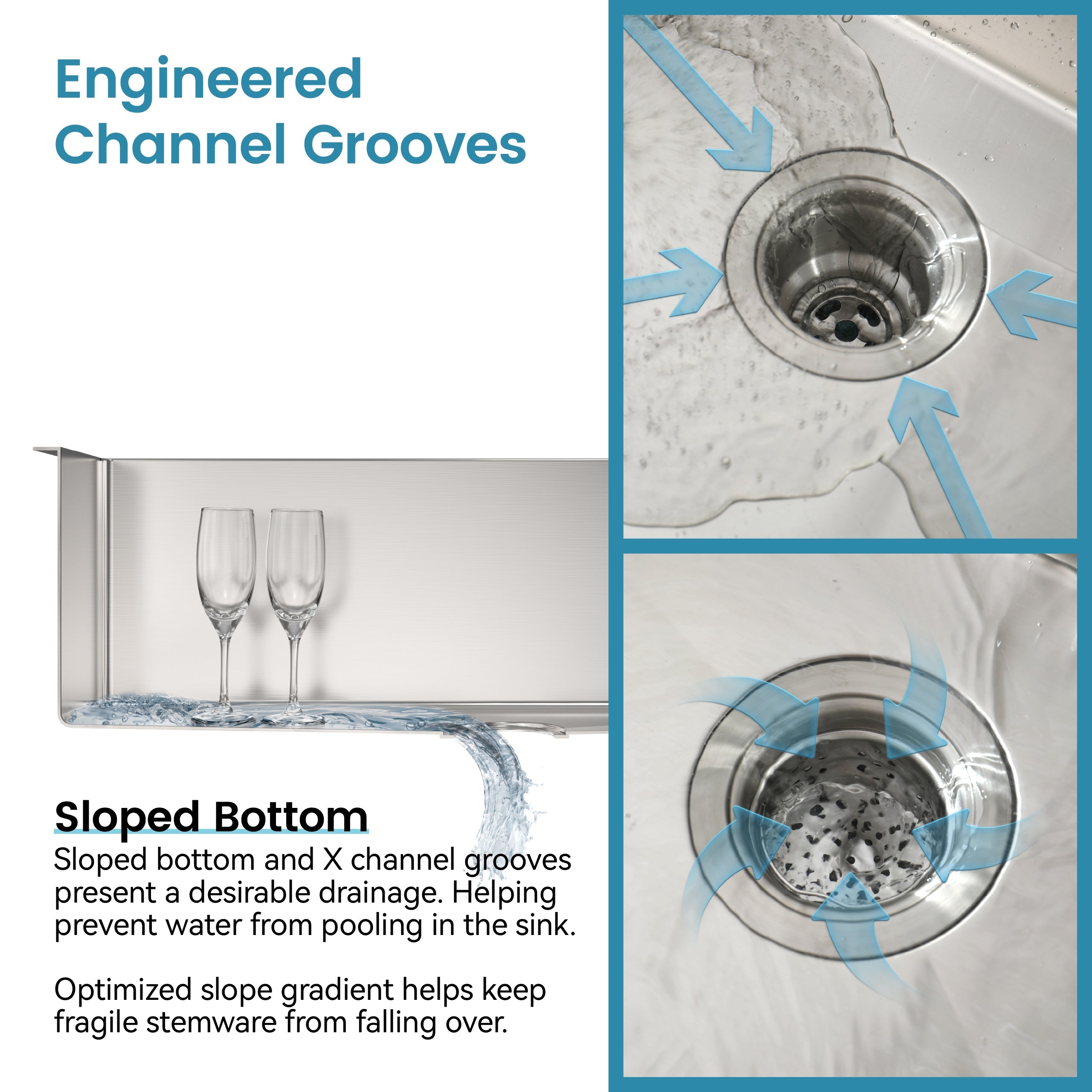 Stainless Steel Kitchen Sink, 30"x19" Drop In Single Bowl