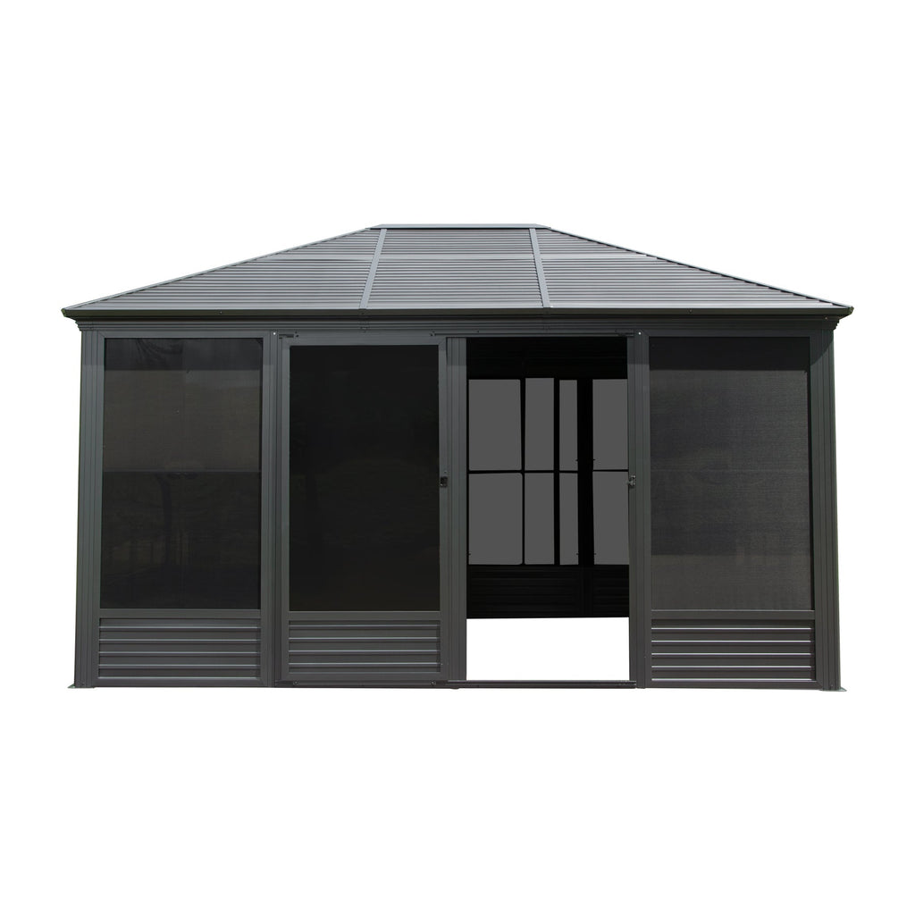 11.2x14.6FT Sunroom Aluminum Hardtop Gazebo