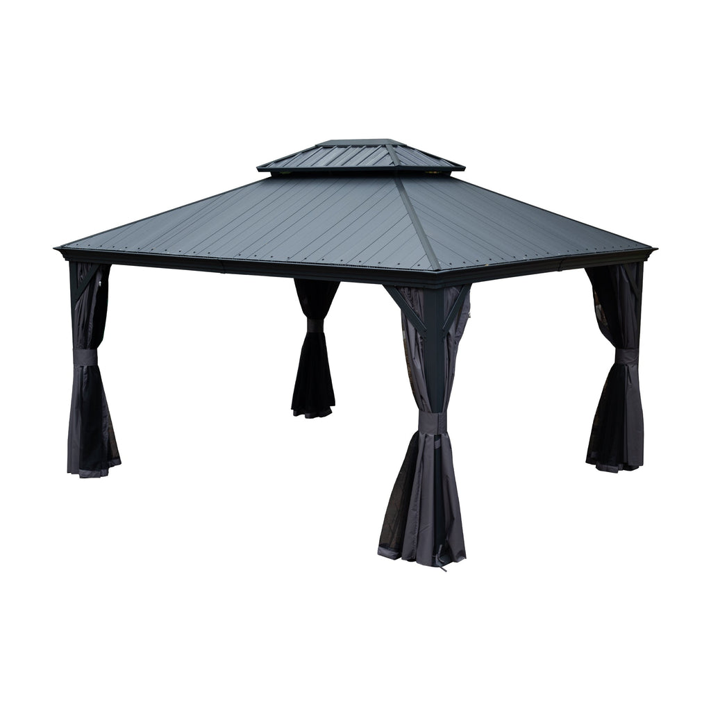10'x12' Hardtop Gazebo with Resin Roof