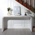 Washed White Console Table