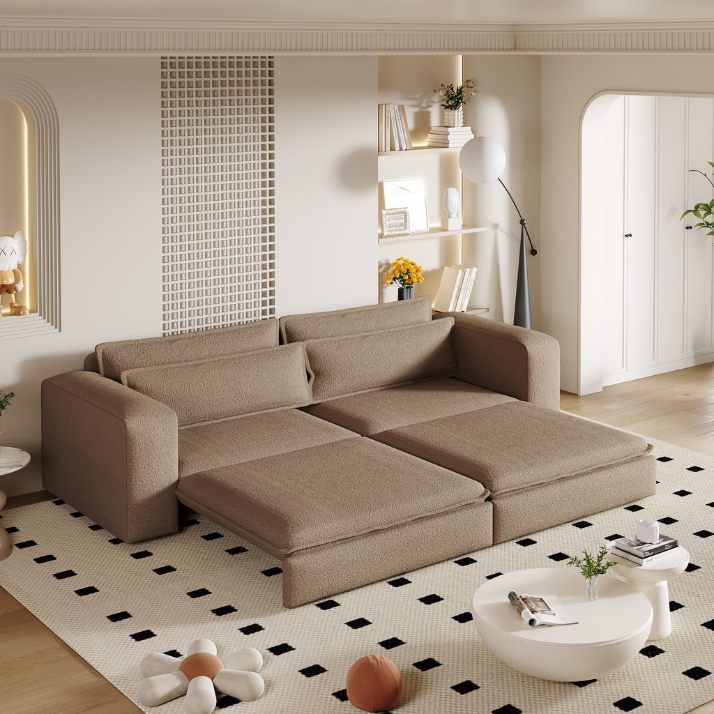 93" King Size Sleeper Sofa Bed - 3 in 1 Convertible