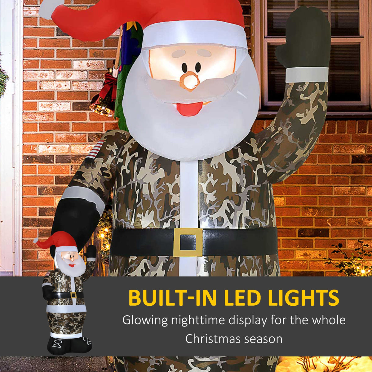 Christmas Inflatables Outdoor Decorations Santa Claus