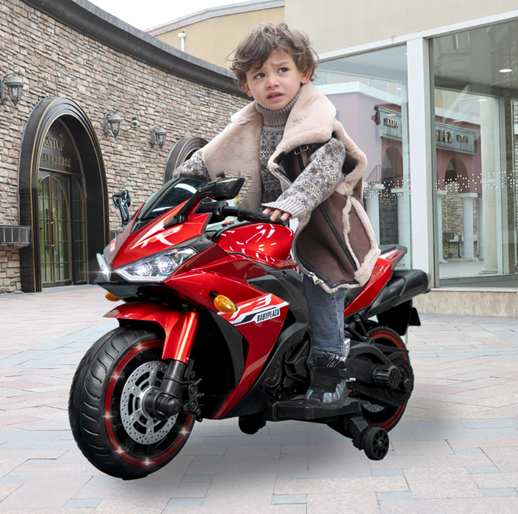 Kids Motorcycle 12V Ride-On Toy for Ages 3-8