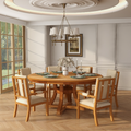 7-Piece Retro Functional Dining Table Set