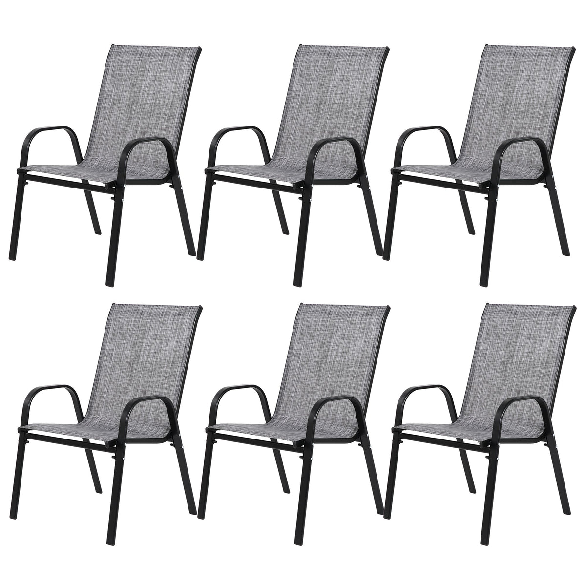 6 Piece Patio Chairs Set
