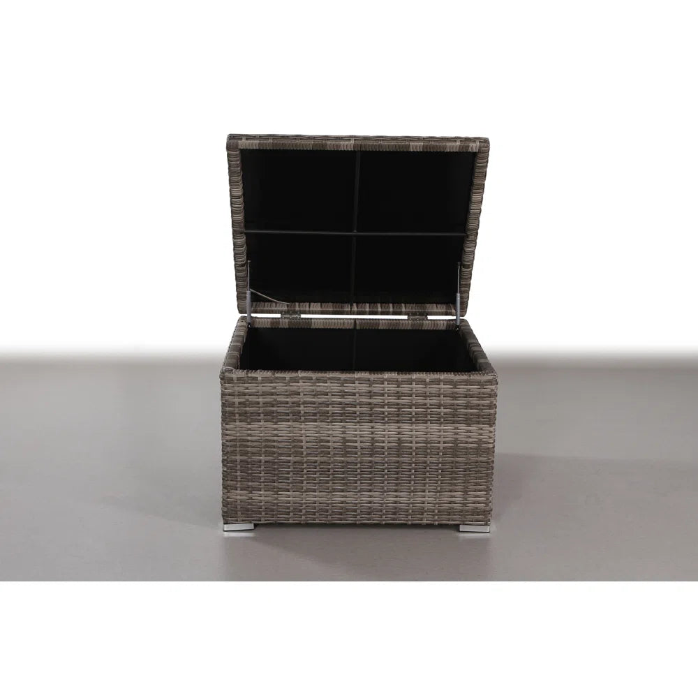 Fully Assembled Outdoor Storage End Table